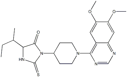1-[1-(6,7-Dimethoxyquinazolin-4-yl)piperidin-4-yl]-4-sec-butyl-2-thioxoimidazolidin-5-one|