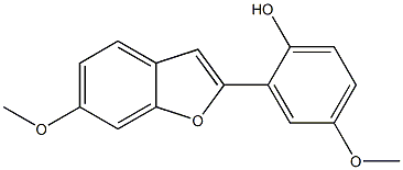 6-Methoxy-2-(2-hydroxy-5-methoxyphenyl)benzofuran Structure