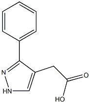 3-(Phenyl)-1H-pyrazole-4-acetic acid Structure