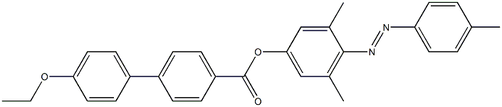 4-(4-Ethoxyphenyl)benzoic acid 4-[(4-methylphenyl)azo]-3,5-dimethylphenyl ester Structure