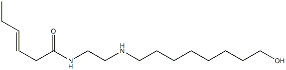 N-[2-[(8-Hydroxyoctyl)amino]ethyl]-3-hexenamide Structure