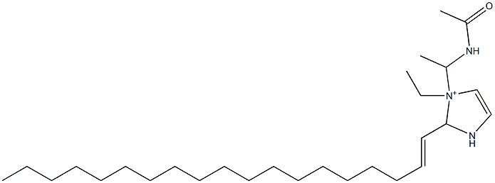 1-[1-(Acetylamino)ethyl]-1-ethyl-2-(1-nonadecenyl)-4-imidazoline-1-ium,,结构式