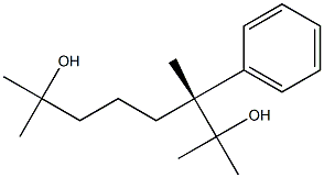 [R,(+)]-2,3,7-Trimethyl-3-phenyl-2,7-octanediol Structure