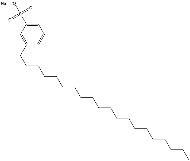 3-Icosylbenzenesulfonic acid sodium salt 结构式