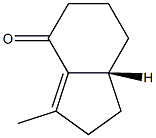 (7aR)-1,2,5,6,7,7a-Hexahydro-3-methyl-4H-inden-4-one 结构式