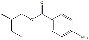 (+)-p-Aminobenzoic acid (S)-2-methylbutyl ester,,结构式