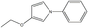 1-Phenyl-3-(ethyloxy)-1H-pyrrole,,结构式