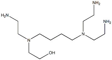 2-[N-(2-アミノエチル)-N-[4-[ビス(2-アミノエチル)アミノ]ブチル]アミノ]エタノール 化学構造式