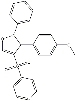 2-Phenyl-3-(4-methoxyphenyl)-4-(phenylsulfonyl)-4-isoxazoline 结构式