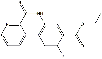 5-(2-Pyridinylcarbonothioylamino)-2-fluorobenzoic acid ethyl ester,,结构式