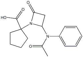 1-[2-Oxo-4-(phenylacetylamino)azetidin-1-yl]cyclopentane-1-carboxylic acid