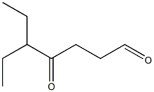 5-エチル-4-オキソヘプタナール 化学構造式
