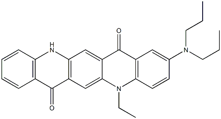 2-(Dipropylamino)-5-ethyl-5,12-dihydroquino[2,3-b]acridine-7,14-dione|