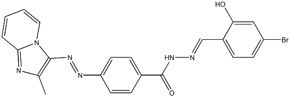 4-[(2-Methylimidazo[1,2-a]pyridin-3-yl)azo]-N'-(2-hydroxy-4-bromobenzylidene)benzohydrazide