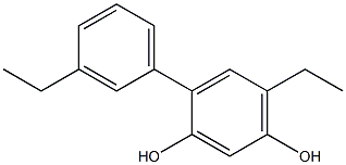 4-(3-Ethylphenyl)-6-ethylbenzene-1,3-diol 结构式