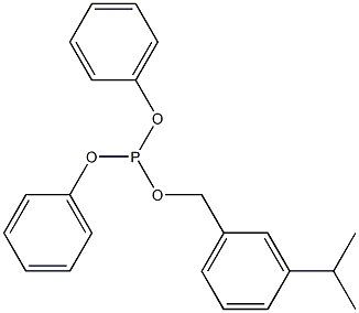 Phosphorous acid (3-isopropylbenzyl)diphenyl ester Struktur