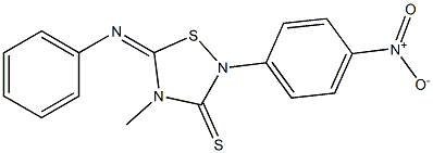 4-Methyl-5-phenylimino-2-(4-nitrophenyl)-1,2,4-thiadiazolidine-3-thione