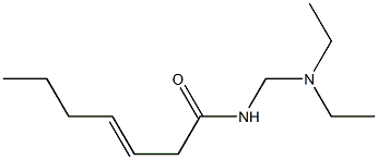 N-[(Diethylamino)methyl]-3-heptenamide Structure