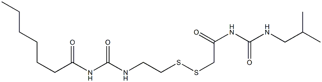 1-Heptanoyl-3-[2-[[(3-isobutylureido)carbonylmethyl]dithio]ethyl]urea