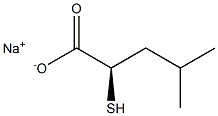 [R,(-)]-2-メルカプト-4-メチル吉草酸ナトリウム 化学構造式