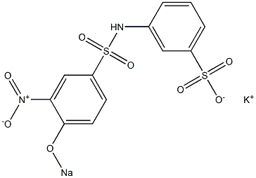 m-(3-Nitro-4-sodiooxyphenylsulfonylamino)benzenesulfonic acid potassium salt|