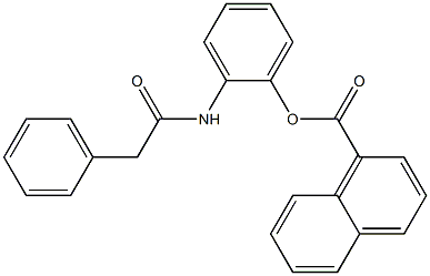 1-ナフトエ酸2-(2-フェニルアセチル)アミノフェニル 化学構造式