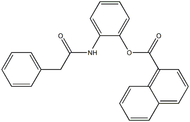 1-Naphthoic acid 2-(2-phenylacetyl)aminophenyl ester Structure