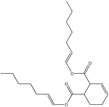 3-シクロヘキセン-1,2-ジカルボン酸ビス(1-ヘプテニル) 化学構造式