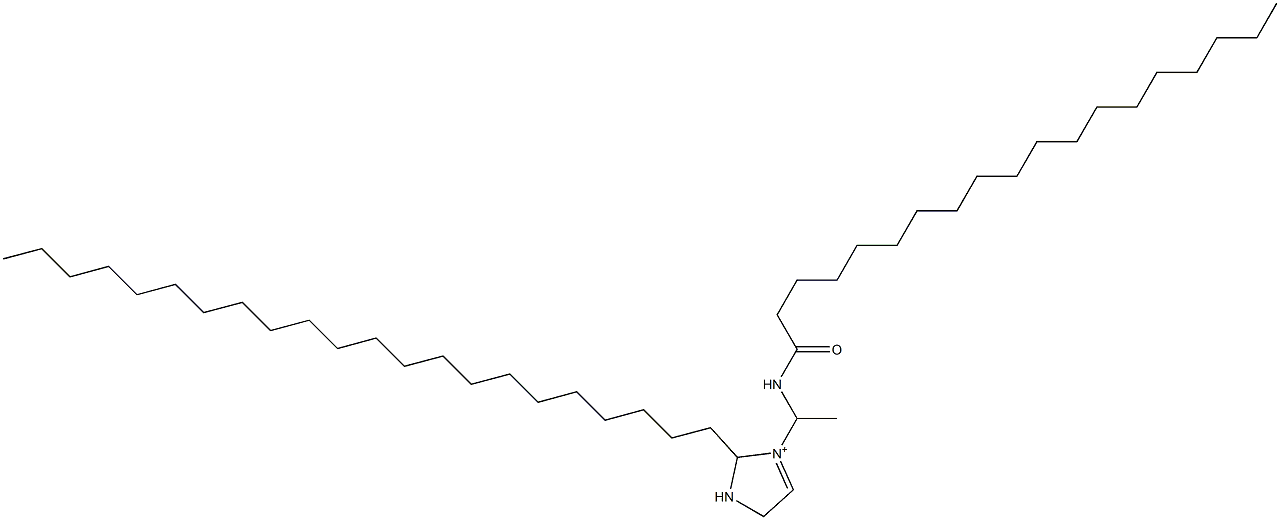 2-Docosyl-3-[1-(nonadecanoylamino)ethyl]-3-imidazoline-3-ium Structure