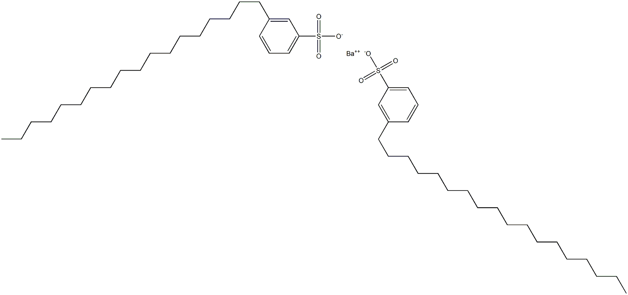 Bis(3-octadecylbenzenesulfonic acid)barium salt Structure