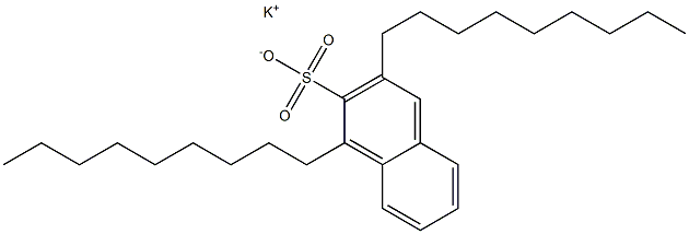 1,3-Dinonyl-2-naphthalenesulfonic acid potassium salt 结构式