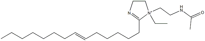 1-[2-(Acetylamino)ethyl]-1-ethyl-2-(6-tetradecenyl)-2-imidazoline-1-ium Structure