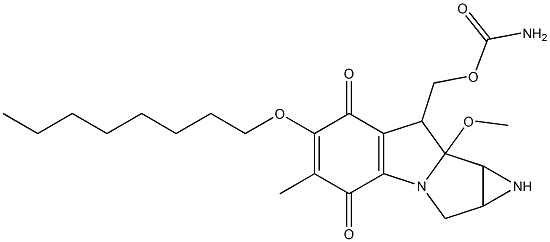 8-[[(Aminocarbonyl)oxy]methyl]-1,1a,2,8,8a,8b-hexahydro-8a-methoxy-5-methyl-6-octyloxyazirino[2',3':3,4]pyrrolo[1,2-a]indole-4,7-dione