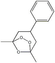 1,5-Dimethyl-3-phenyl-6,7,8-trioxabicyclo[3.2.1]octane,,结构式