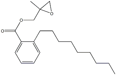 2-Nonylbenzoic acid 2-methylglycidyl ester Structure