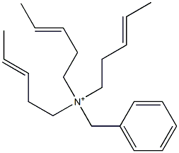 Tri(3-pentenyl)benzylaminium