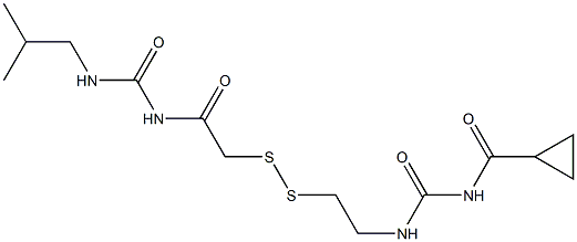 1-(Cyclopropylcarbonyl)-3-[2-[[(3-isobutylureido)carbonylmethyl]dithio]ethyl]urea