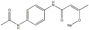 N-(4-Acetylaminophenyl)-3-(sodiooxy)-2-butenamide|