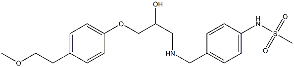 1-[4-(Methylsulfonylamino)benzylamino]-3-[4-(2-methoxyethyl)phenoxy]-2-propanol