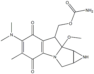 8-[[(Aminocarbonyl)oxy]methyl]-1,1a,2,8,8a,8b-hexahydro-8a-methoxy-6-dimethylamino-5-methylazirino[2',3':3,4]pyrrolo[1,2-a]indole-4,7-dione