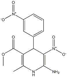 6-Amino-1,4-dihydro-2-methyl-5-nitro-4-[3-nitrophenyl]nicotinic acid methyl ester