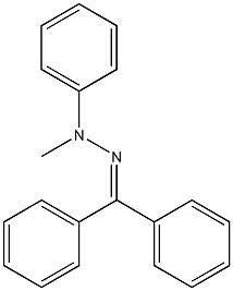 ベンゾフェノンメチル(フェニル)ヒドラゾン 化学構造式