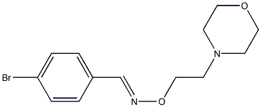 4-ブロモベンズアルデヒド[(E)-O-(2-モルホリノエチル)オキシム] 化学構造式