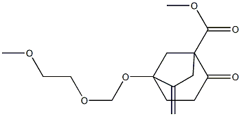 5-[(2-Methoxyethoxy)methoxy]-2-oxo-6-methylenebicyclo[3.2.1]octane-1-carboxylic acid methyl ester|