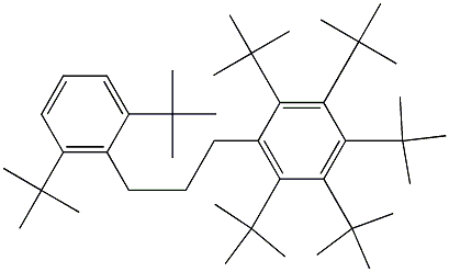 1-(Penta-tert-butylphenyl)-3-(2,6-di-tert-butylphenyl)propane Structure