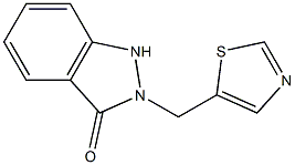 2-[(5-Thiazolyl)methyl]-1H-indazol-3(2H)-one Struktur