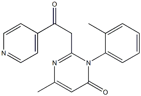 2-[2-Oxo-2-(4-pyridyl)ethyl]-3-(2-methylphenyl)-6-methylpyrimidin-4(3H)-one