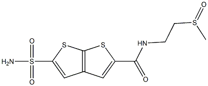  N-(2-Methylsulfinylethyl)-5-sulfamoylthieno[2,3-b]thiophene-2-carboxamide