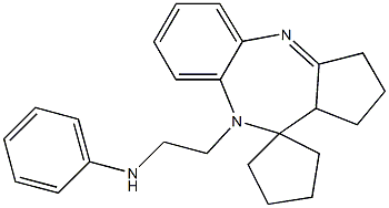 9-(2-Anilinoethyl)-1,2,3,9,10,10a-hexahydrospiro[benzo[b]cyclopenta[e][1,4]diazepine-10,1'-cyclopentane]