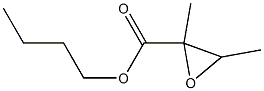 2,3-Dimethyloxirane-2-carboxylic acid butyl ester,,结构式